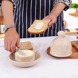 Stylish Marble Butter Dish