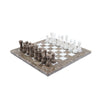 Marble 25cm Chess Set Oceanic & White (with box)