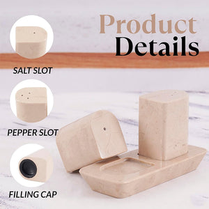 Salt and Pepper With Tray