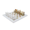 Marble 25cm Chess Set White & Green (with box)