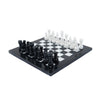 Marble 25cm Chess Set Black & White (with box)