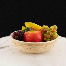 Load image into Gallery viewer, Travertine Fruit Bowl Without Stand
