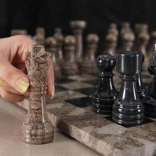 Load image into Gallery viewer, Chess Figures - Oceanic and Black
