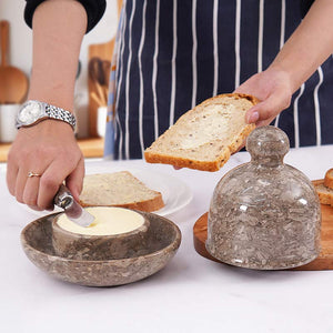 Stylish Marble Butter Dish