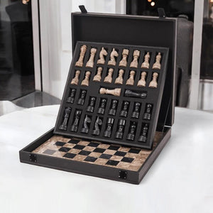 Chess board, chess set, marble chess set