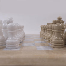 Load image into Gallery viewer, Marble 38cm Chess Set with Storage Box - Verona and White
