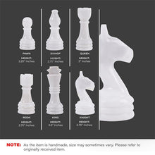 Load image into Gallery viewer, Marble 38cm Chess Set with Storage Box - Verona and White
