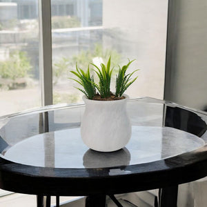 planter, indoor planter, marble planter