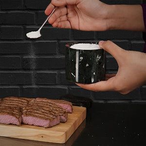 Marble Salt Cellar With Spoon