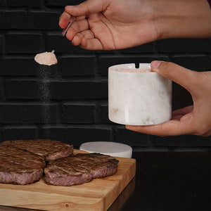 Marble Salt Cellar With Spoon