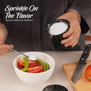 Marble Salt Cellar With Spoon