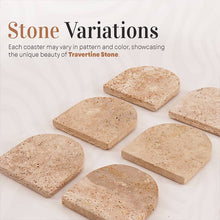 Load image into Gallery viewer, Travertine D-Style Coasters
