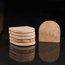 Load image into Gallery viewer, Travertine D-Style Coasters
