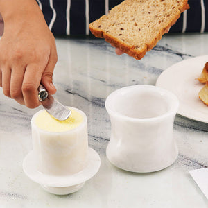 butter dish, butter crock, butter container