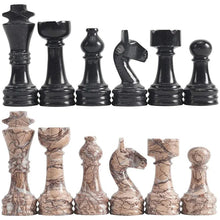 Load image into Gallery viewer, Chess Figures - Black &amp; Marinara
