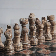 Load image into Gallery viewer, Chess Figures - Black &amp; Marinara
