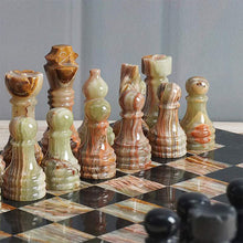 Load image into Gallery viewer, Chess Figures - Black &amp; Green
