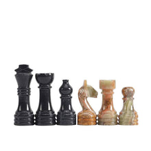 Load image into Gallery viewer, Chess Figures - Black &amp; Green
