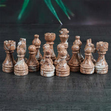 Load image into Gallery viewer, Chess Figures - White &amp; Marinara
