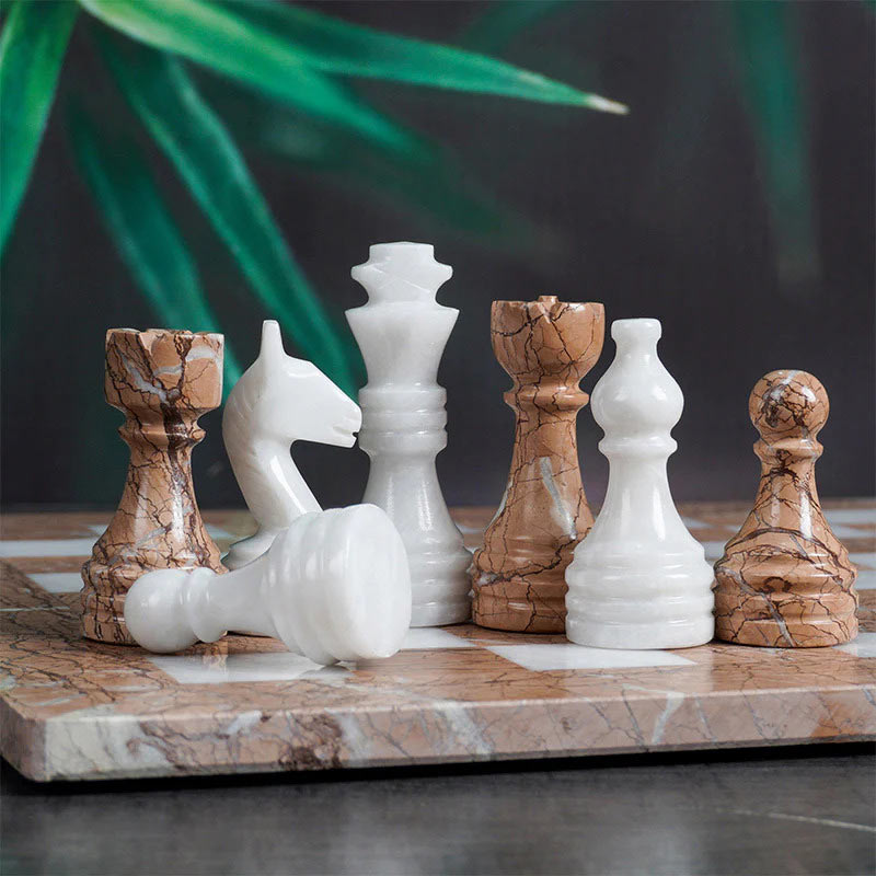 Chess Figures - White & Marinara