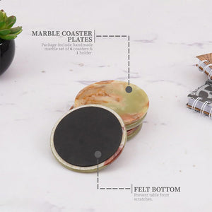 coasters - marble coaster set