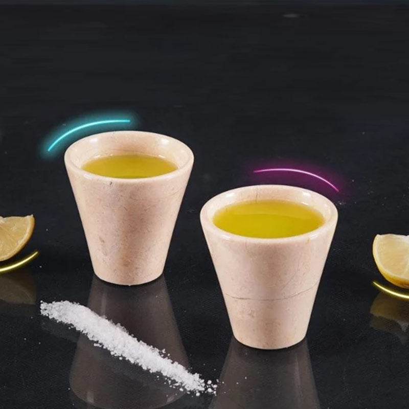 Marble Tequila Shot Glasses - B