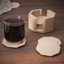 Load image into Gallery viewer, Marble Star Coasters Set Includes Elegant Holder
