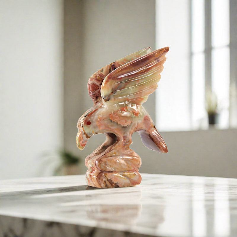 marble animal sculptures_eagle statue