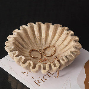 fruit bowl, fruit holder, ruffle bowl