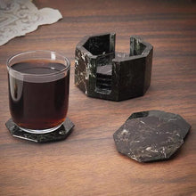 Load image into Gallery viewer, Marble Star Coasters Set Includes Elegant Holder
