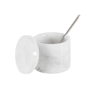 Marble Salt Cellar With Spoon