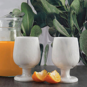 Indulge in Exquisite Elegance with Our Marble Wine Glasses Collection