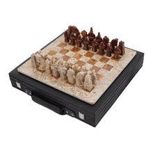 Load image into Gallery viewer, marble-38cm-chess-set-coral-and-red-2
