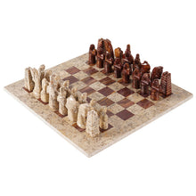 Load image into Gallery viewer, marble-38cm-chess-set-coral-and-red-2
