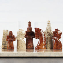 Load image into Gallery viewer, marble-38cm-chess-set-coral-and-red-5
