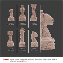 Load image into Gallery viewer, marble-38cm-chess-set-marinara-and-white
