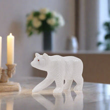 Load image into Gallery viewer, marble animal sculptures , bear statue
