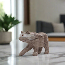 Load image into Gallery viewer, marble animal sculptures , bear statue
