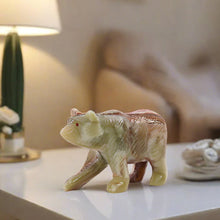 Load image into Gallery viewer, marble animal sculptures , bear statue
