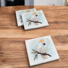 Load image into Gallery viewer, marble-coasters-australian-birds
