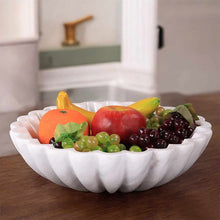 Load image into Gallery viewer, Marble Flower Fruit Bowl
