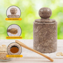 Load image into Gallery viewer, Premium Marble Honey Jar with Dipper Lid
