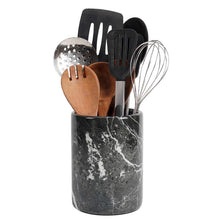 Load image into Gallery viewer, utensil holder-marble utensil holder
