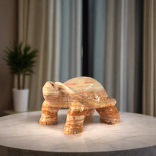 Load image into Gallery viewer, marble animal sculptures, turtle statue
