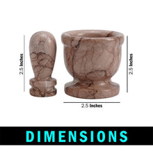 Load image into Gallery viewer, Mini Marble Mortar &amp; Pestle Set
