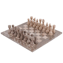 Load image into Gallery viewer, Marble 38cm Chess Set - Oceanic and Verona
