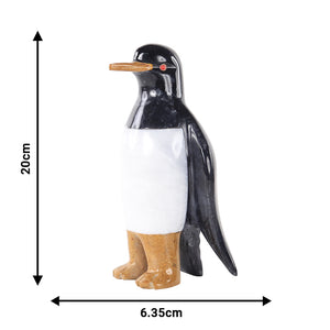 marble animal sculptures, penguin statue