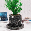 planter, indoor planter, marble planter