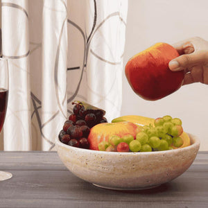 Travertine Fruit Bowl Without Stand