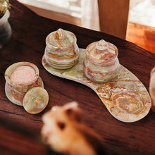 Load image into Gallery viewer, Marble Salt Cellar set of 3 with Tray
